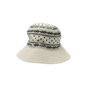 Hermes Bob RIde Bandana Bucket Hat in Cream Polyamide